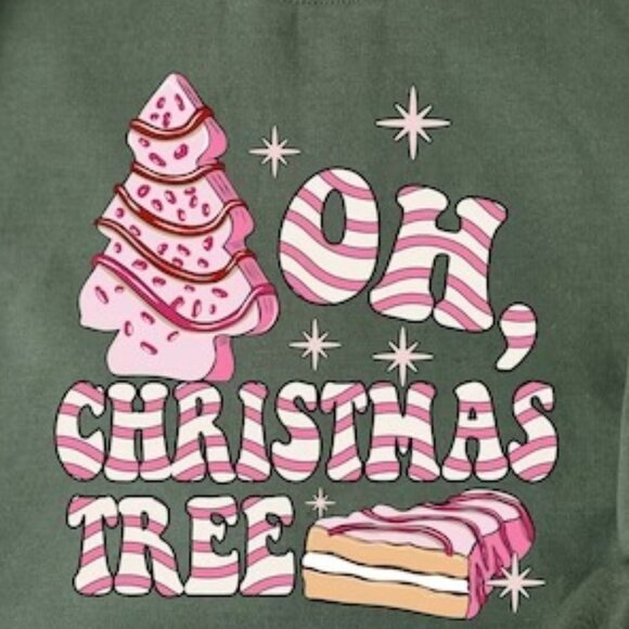 Oh Christmas Tree Sweatshirt Christmas Cake Sweatshirt Christmas Sweatshirt 90 - Picture 2 of 5